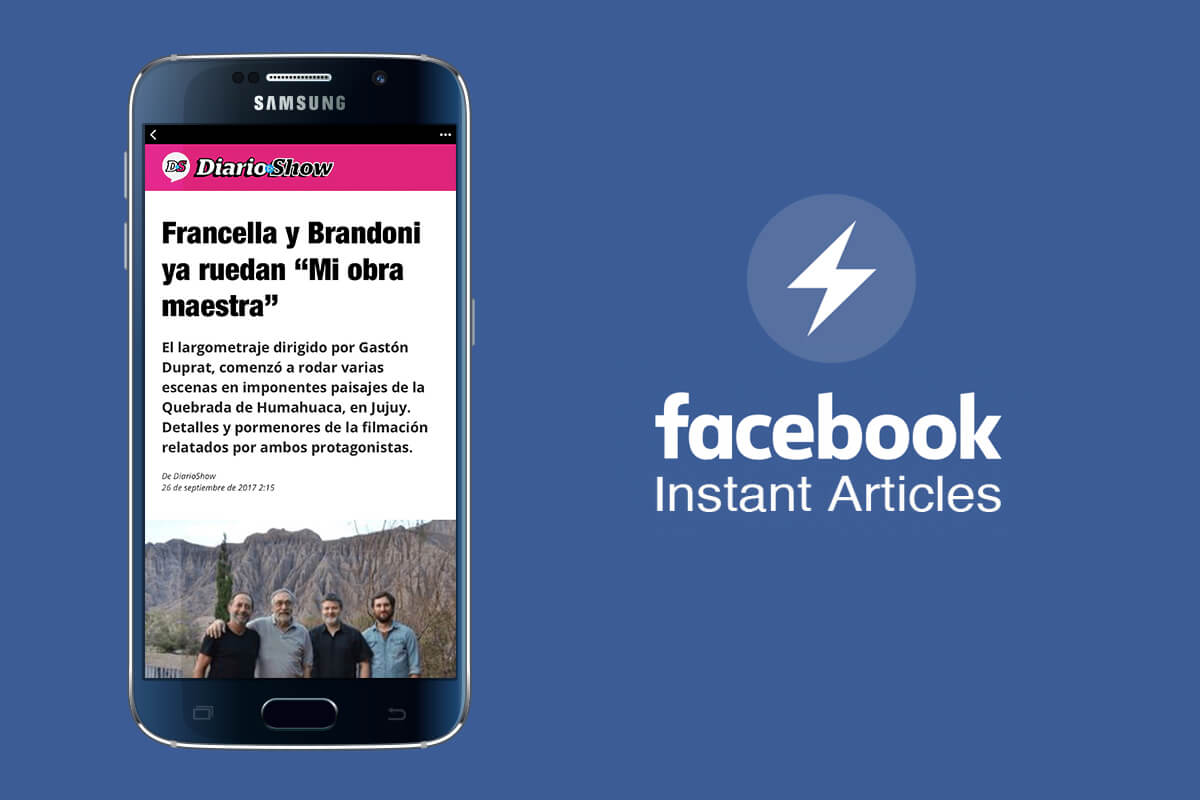 DiarioShow en Facebook Instant Article